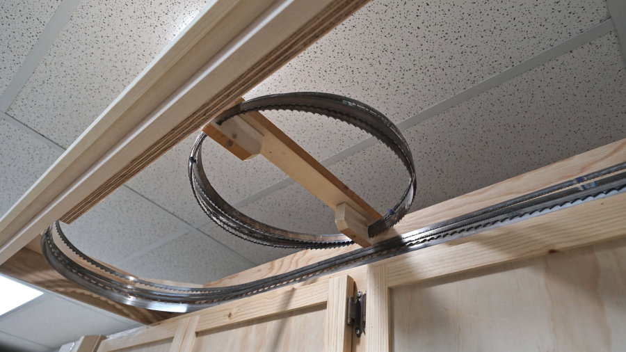 UpsideDown Band Saw Blade Drawer IBUILDIT.CA